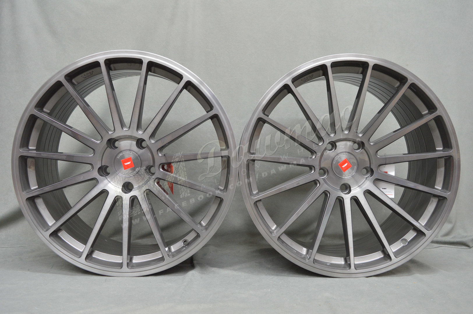ISPIRI FFP2 20" 9J ET35 + 10J ET45 5x120 Carbon Grey Brushed - obrazek 2
