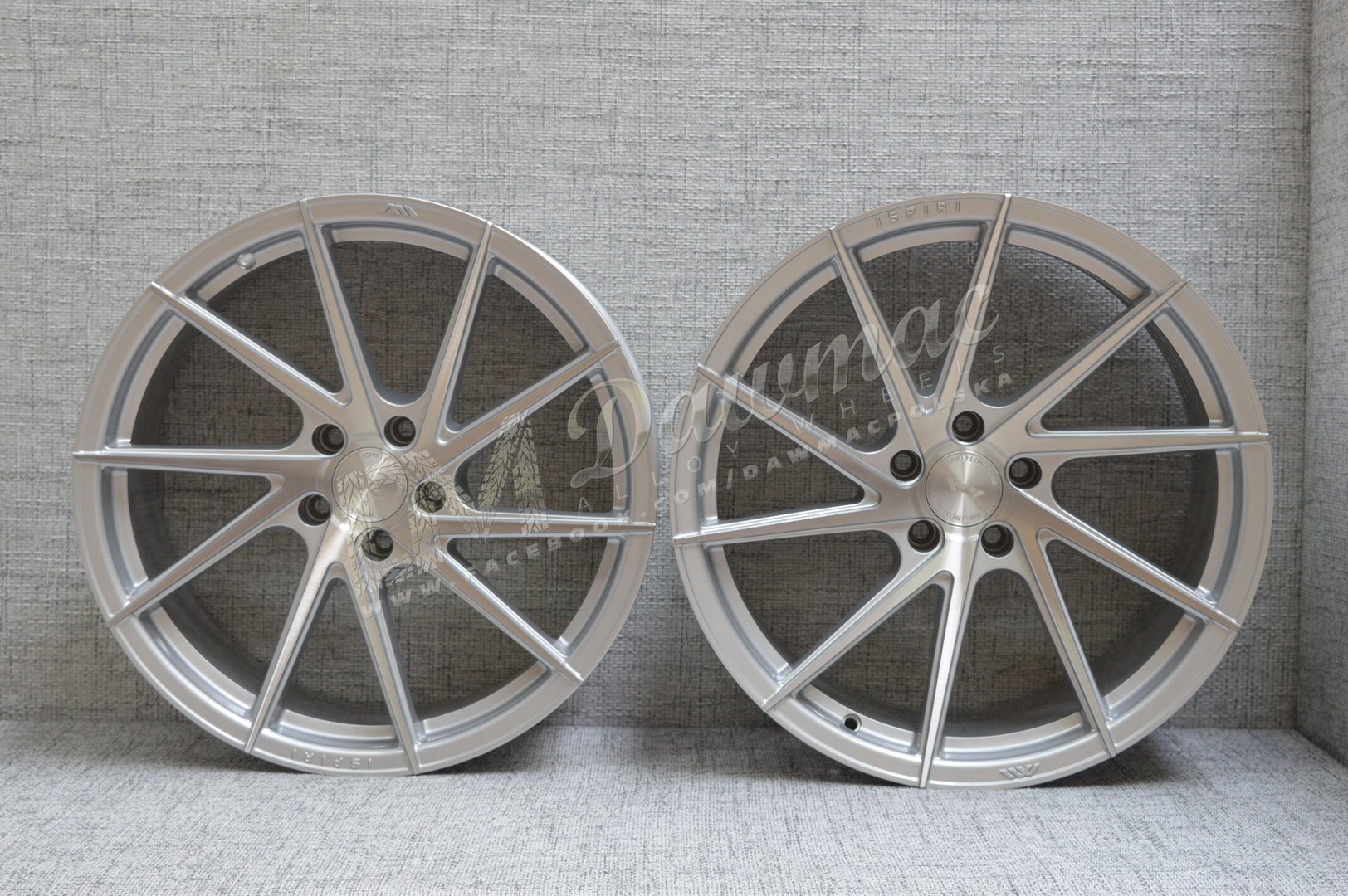 ISPIRI FFR1D 20" 8,5J ET35 + 9J ET20 5x120 Pure Silver Brushed - obrazek 2