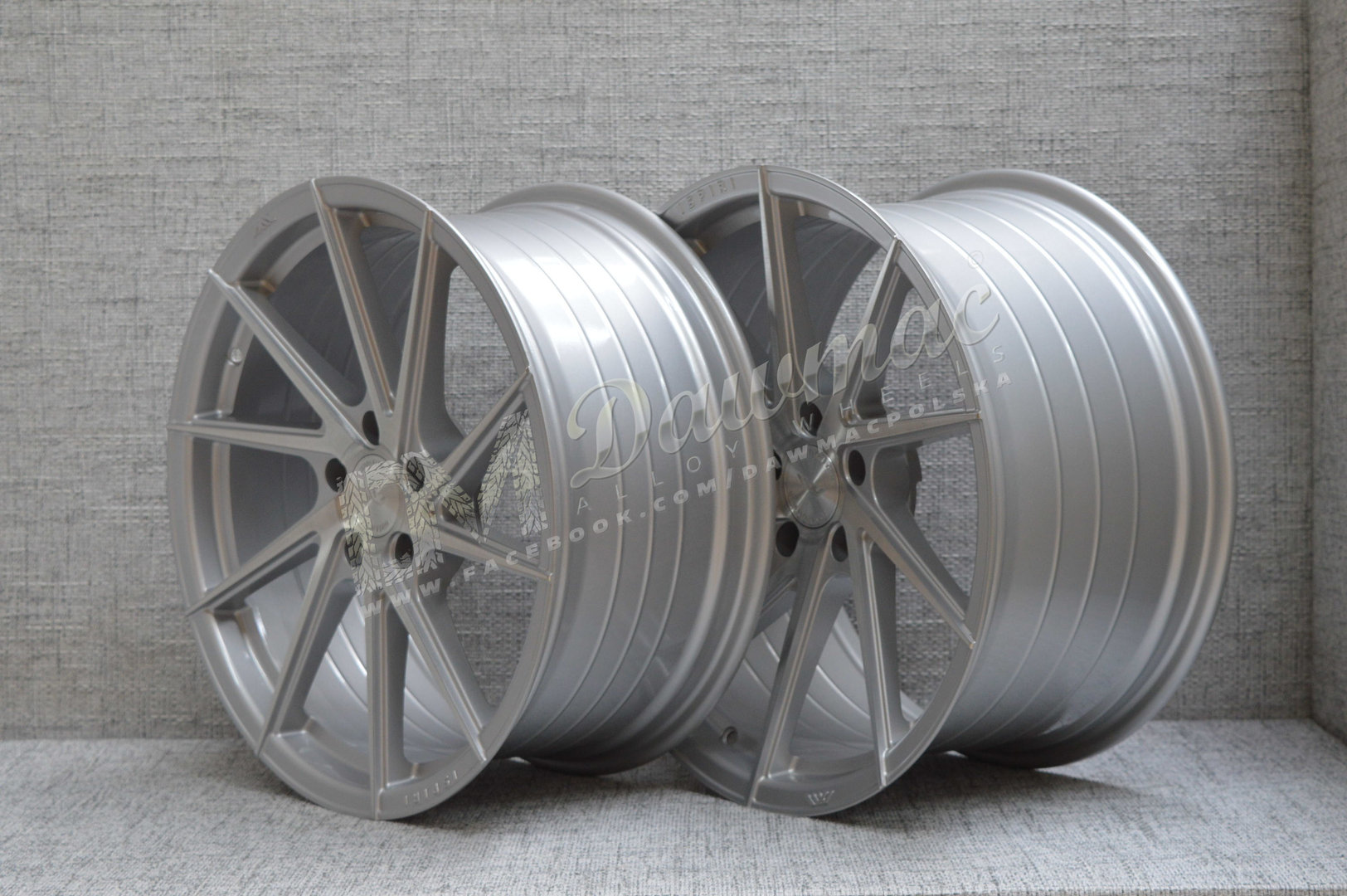 ISPIRI FFR1D 20" 9J ET20 + 10,5J ET30 5x120 Pure Silver Brushed - obrazek 4