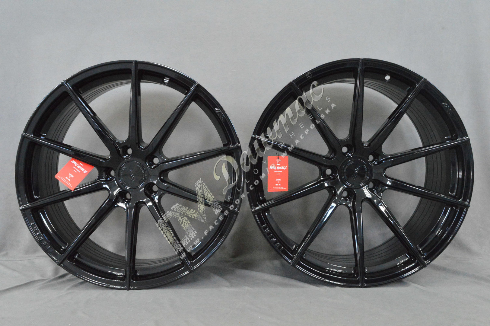 ISPIRI FFR1 20" 8,5J ET28 + 10,5J ET30 5x112 Corsa Black - obrazek 2