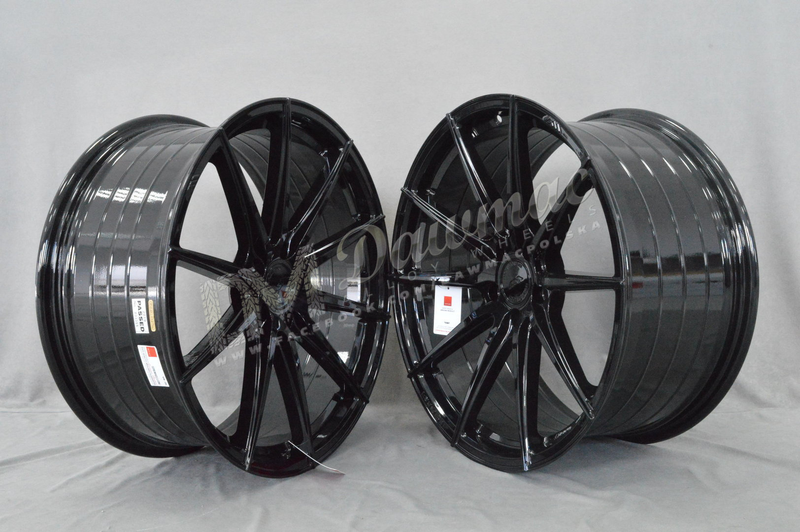 ISPIRI FFR1 20" 8,5J ET28 + 10J ET45 5x112 Corsa Black - obrazek 3