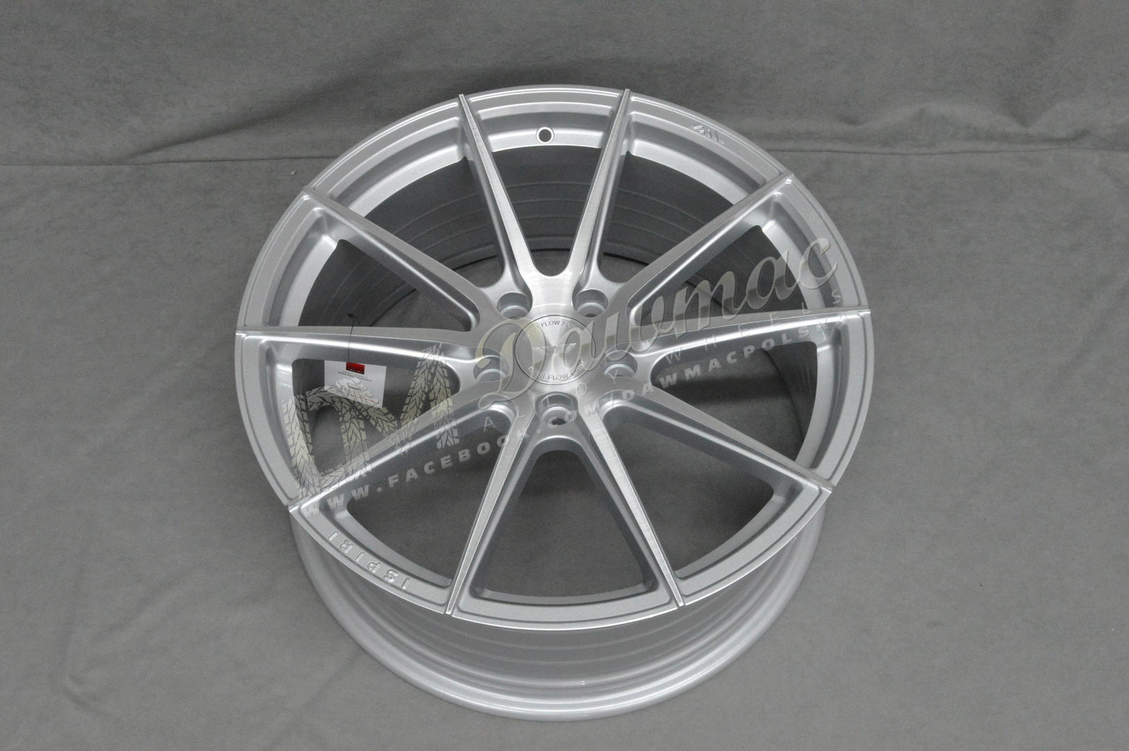 ISPIRI FFR1 20" 9J ET20 + 10,5J ET45 5x120 Pure Silver Brushed - obrazek 5