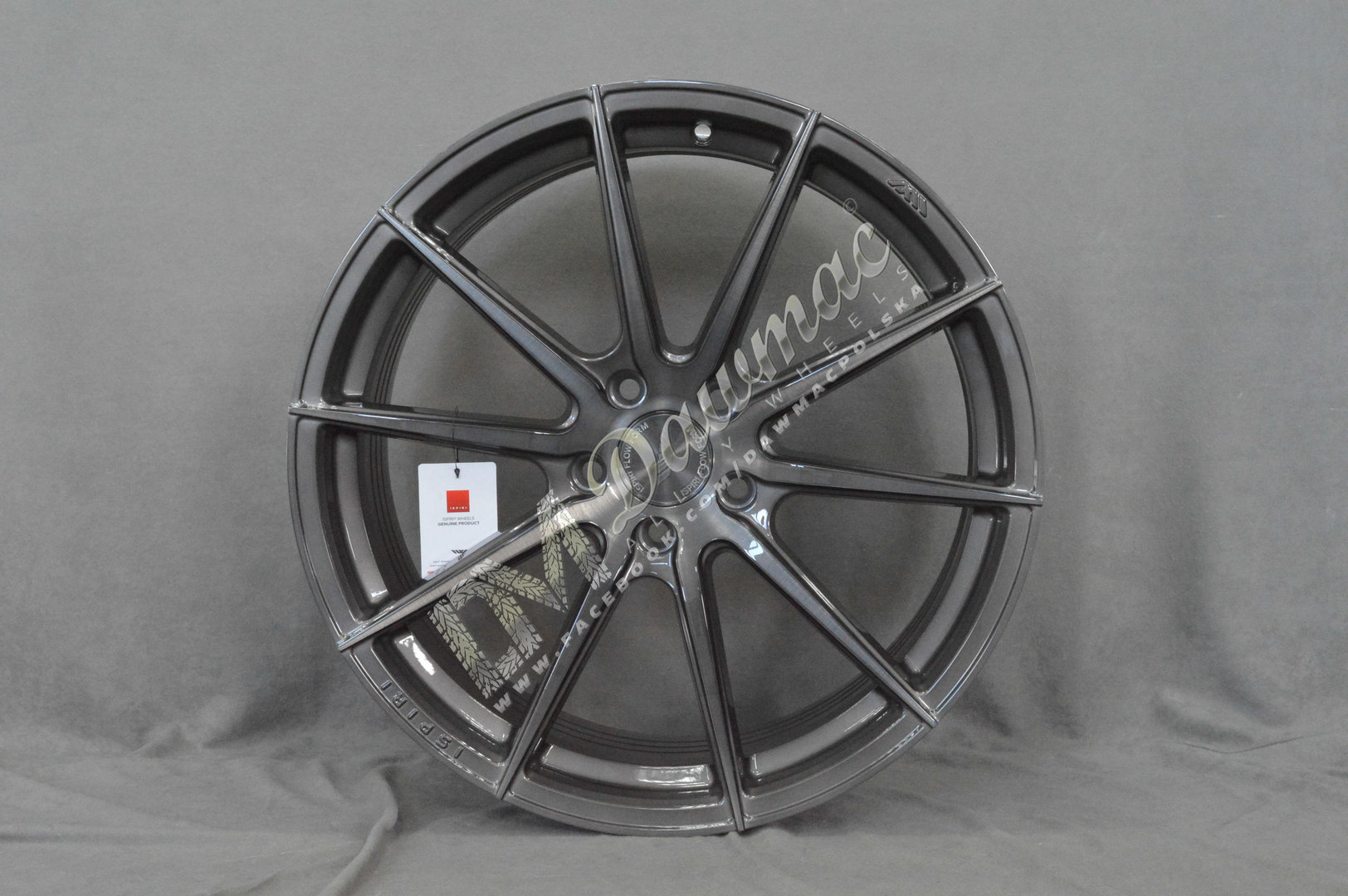 ISPIRI FFR1 20" 9J ET20 + 10J ET45 5x120 Carbon Grey Brushed - obrazek 2