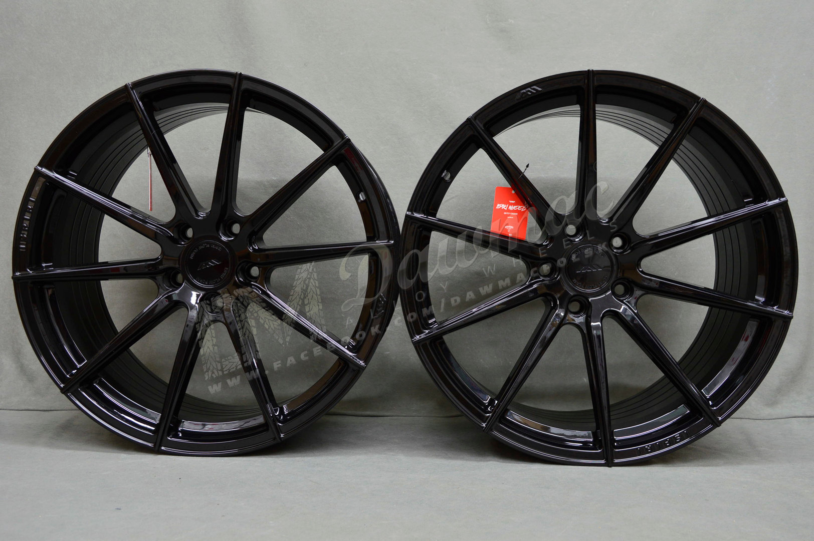 ISPIRI FFR1 20" 9J ET32 + 10J ET45 5x112 Corsa Black - obrazek 2