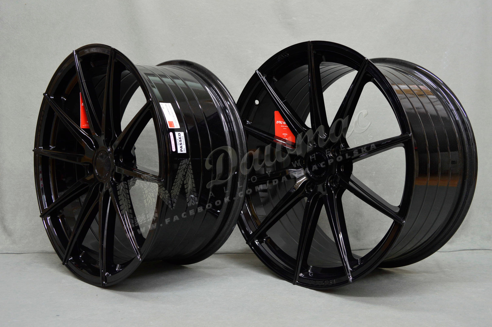 ISPIRI FFR1 20" 9J ET32 + 10J ET45 5x112 Corsa Black - obrazek 3