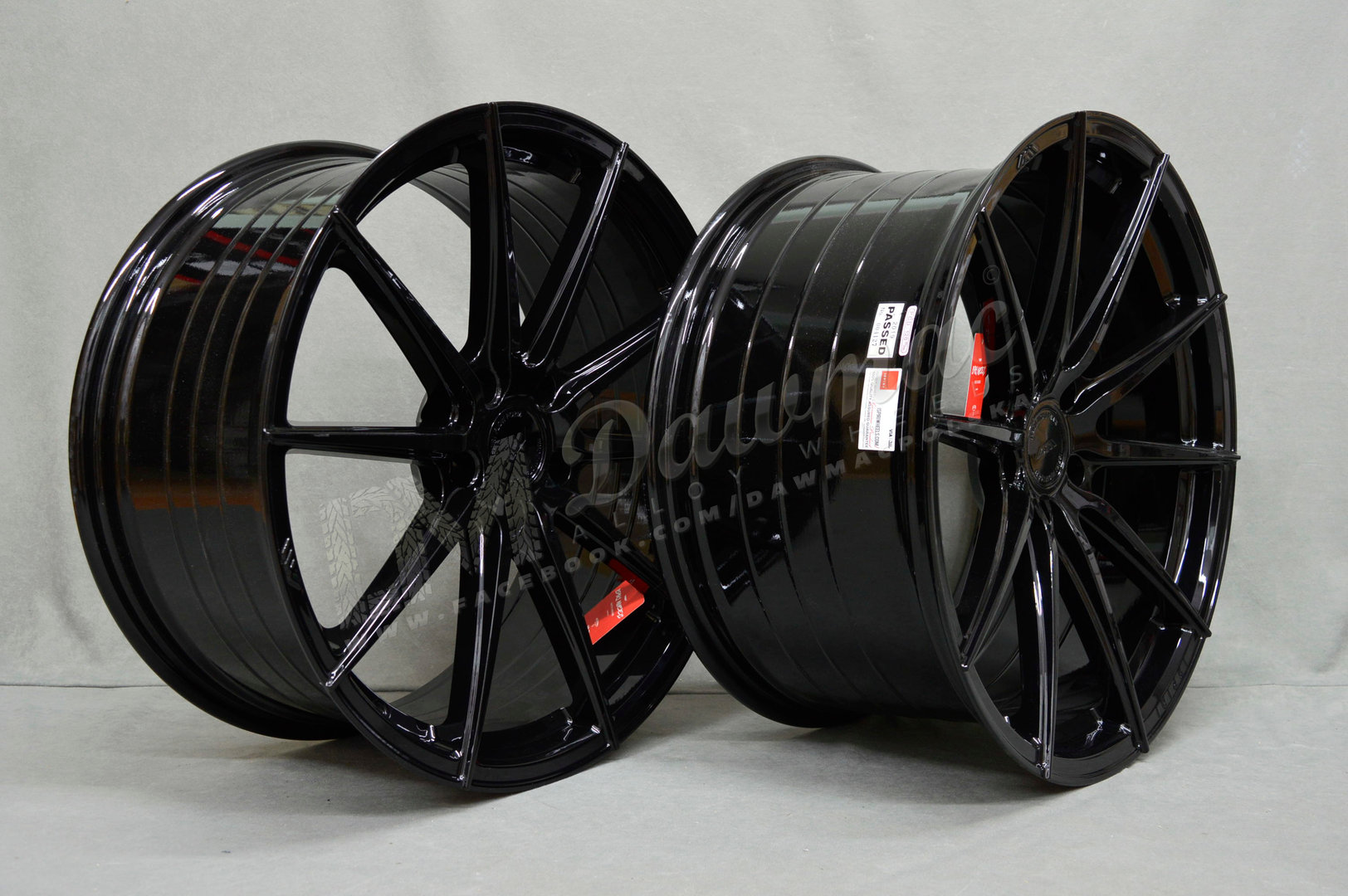 ISPIRI FFR1 20" 9J ET32 + 10J ET45 5x112 Corsa Black - obrazek 4