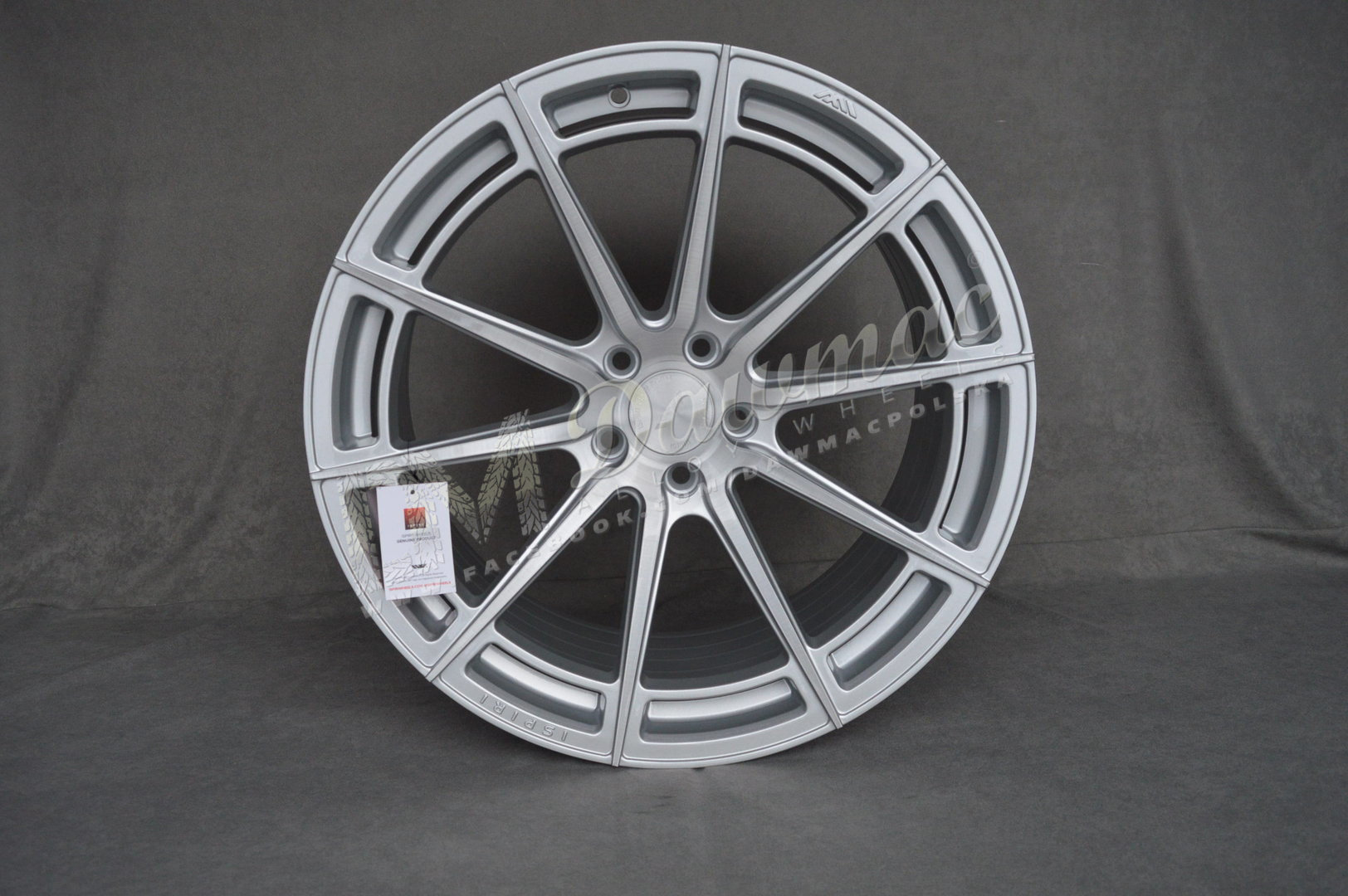 ISPIRI FFR2 20" 10J ET45 + 10,5J ET42 5x112 Pure Silver Brushed - obrazek 2