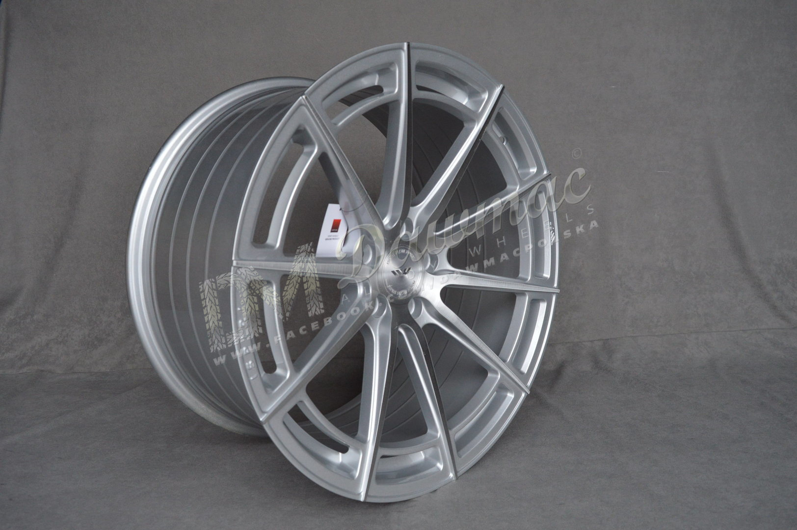 ISPIRI FFR2 20" 8,5J ET42 + 9J ET32 5x112 Pure Silver Brushed - obrazek 4