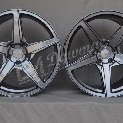 ISPIRI FFR5 20" 8,5J ET35 + 10J ET45 5x120 Carbon Graphite
