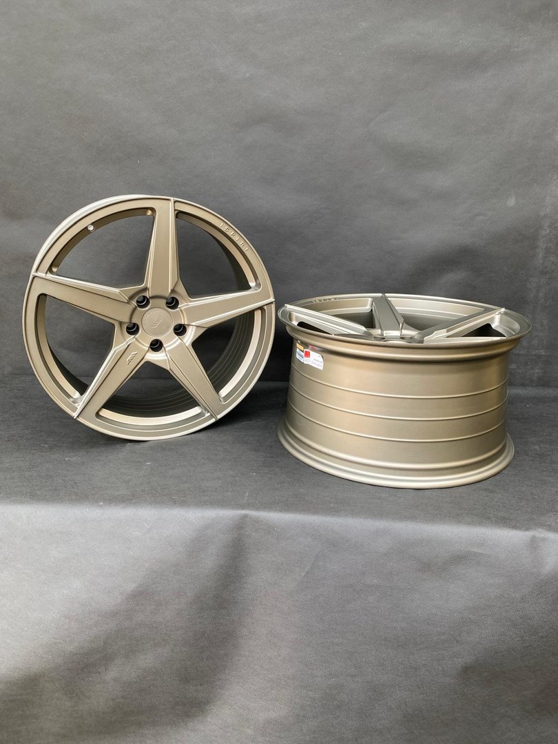 ISPIRI FFR5 20" 9J ET32 + 10,5J ET30 5x112 Matt Carbon Bronze - obrazek 2