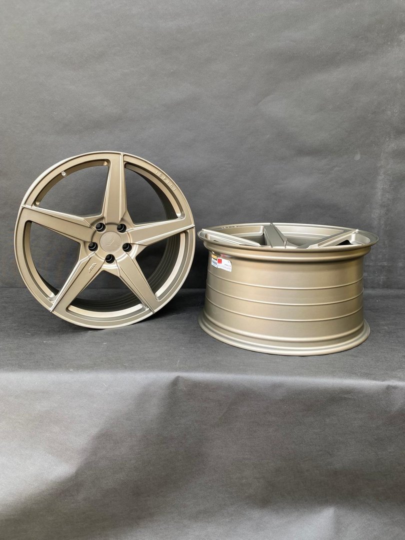 ISPIRI FFR5 20" 9J ET32 + 10,5J ET30 5x112 Matt Carbon Bronze - obrazek 3