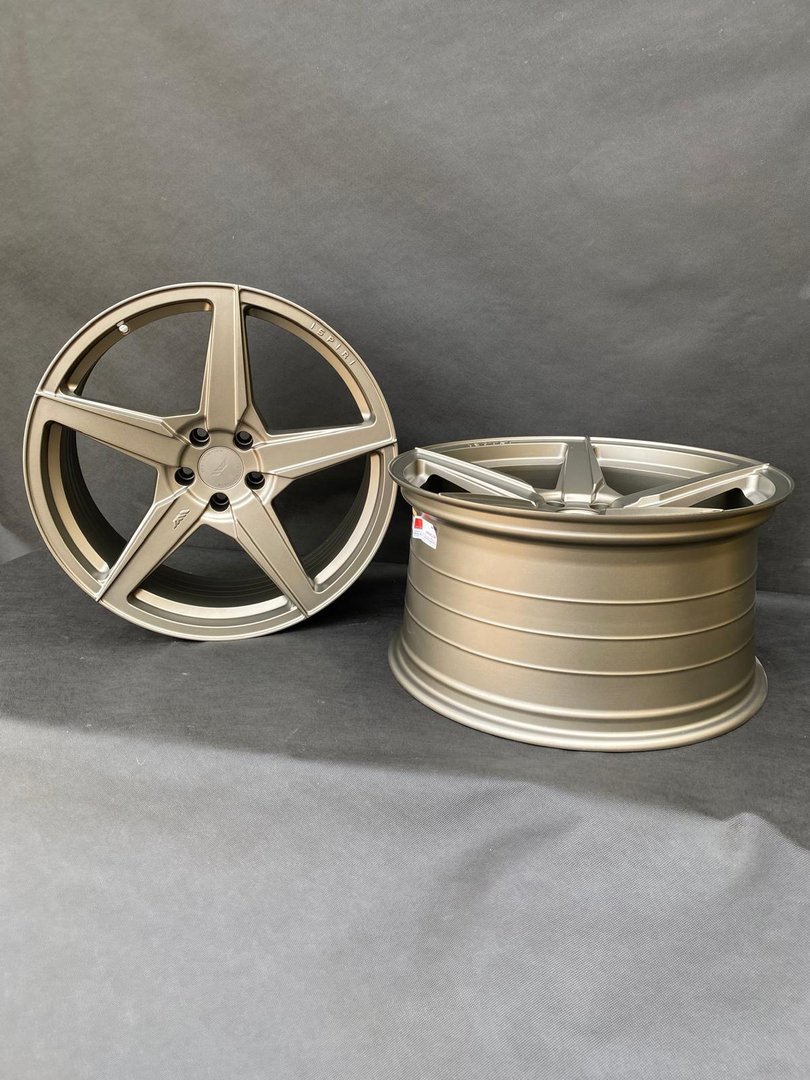 ISPIRI FFR5 20" 9J ET32 + 10,5J ET30 5x112 Matt Carbon Bronze - obrazek 4