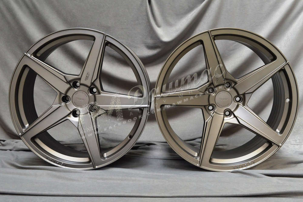 ISPIRI FFR5 21" 9J ET32 + 10,5J ET43 5x112 Matt Carbon Bronze