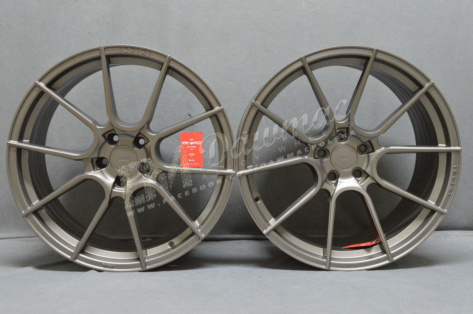 ISPIRI FFR6 20" 10J ET45 + 10,5J ET30 5x112 Matt Carbon Bronze - obrazek 2