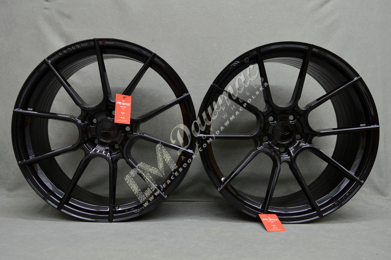 ISPIRI FFR6 20" 9J ET32 + 10J ET45 5x112 Corsa Black - obrazek 2