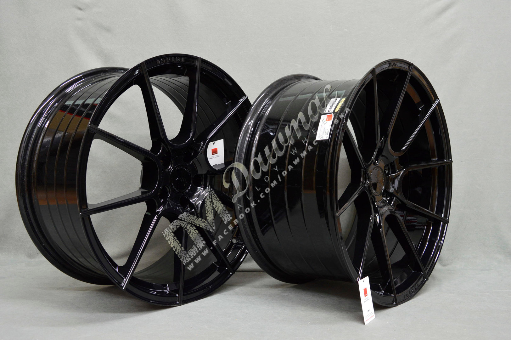 ISPIRI FFR6 20" 9J ET32 + 10J ET45 5x112 Corsa Black - obrazek 4