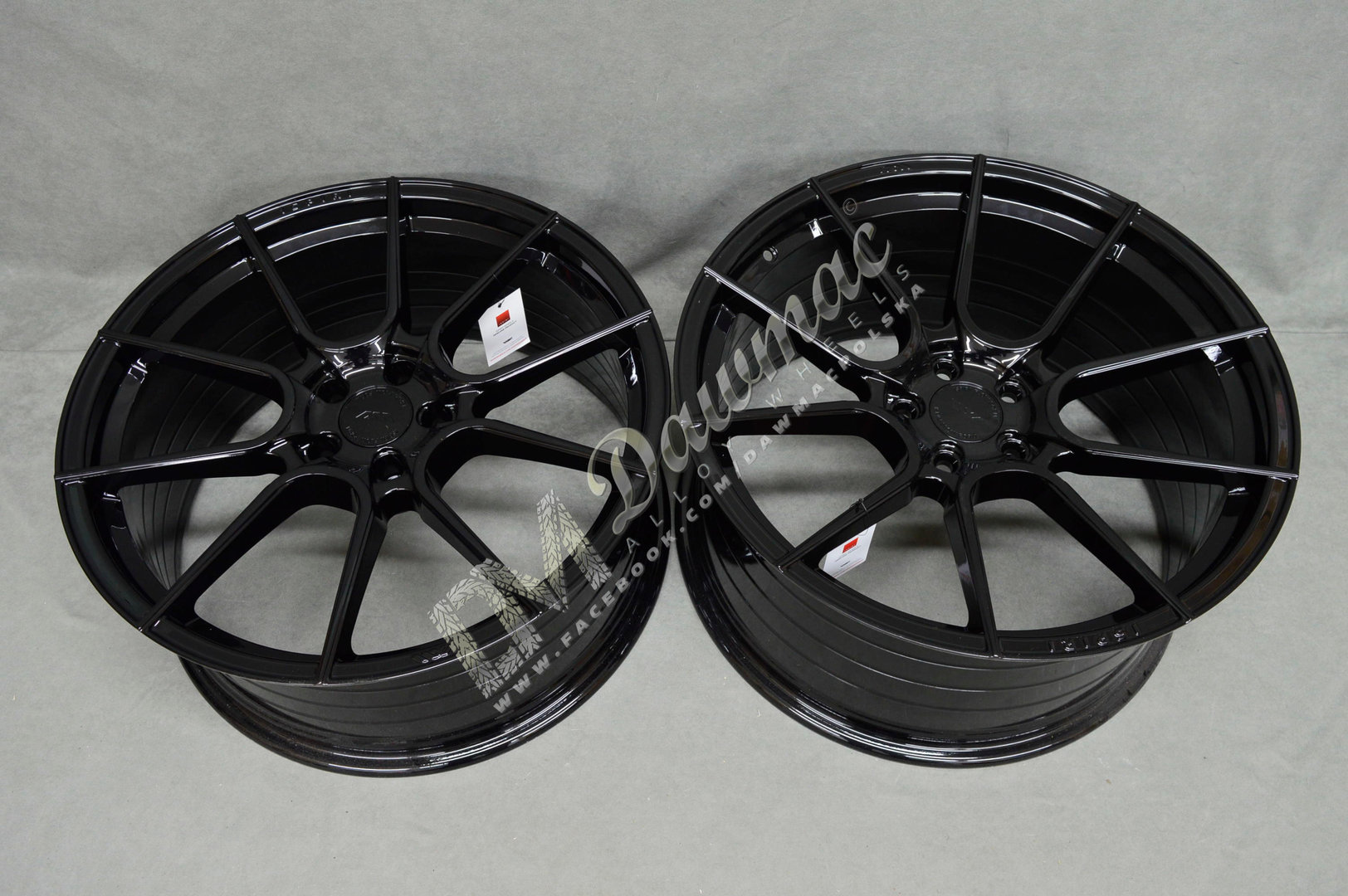 ISPIRI FFR6 20" 9J ET32 + 10J ET45 5x112 Corsa Black - obrazek 5