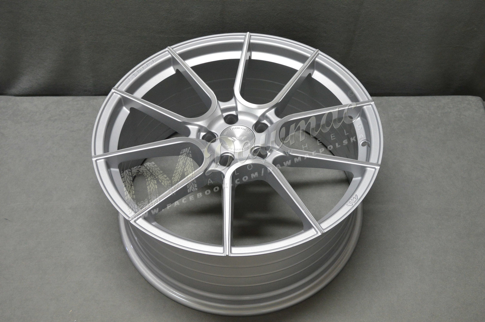 ISPIRI FFR6 20" 9J ET35 + 10J ET45 5x120 Pure Silver Brushed - obrazek 5