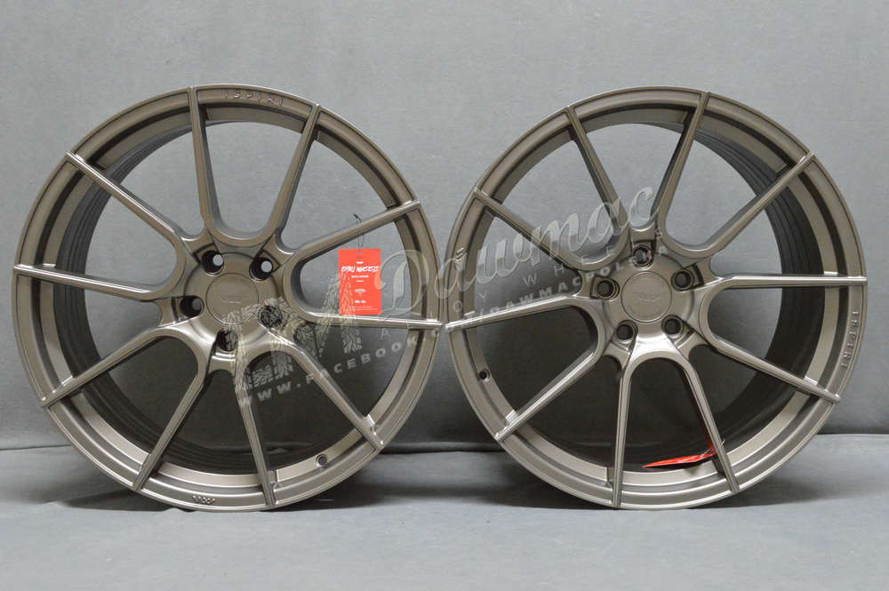 ISPIRI FFR6 20" 9J ET35 + 11J ET40 5x120 Matt Carbon Bronze