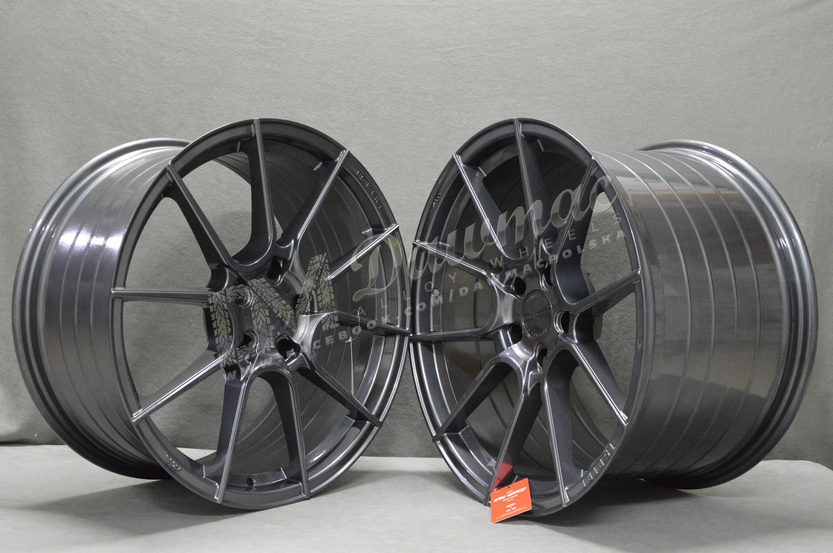 ISPIRI FFR6 21" 9J ET30 + 10,5J ET43 5x120 Carbon Graphite - obrazek 3
