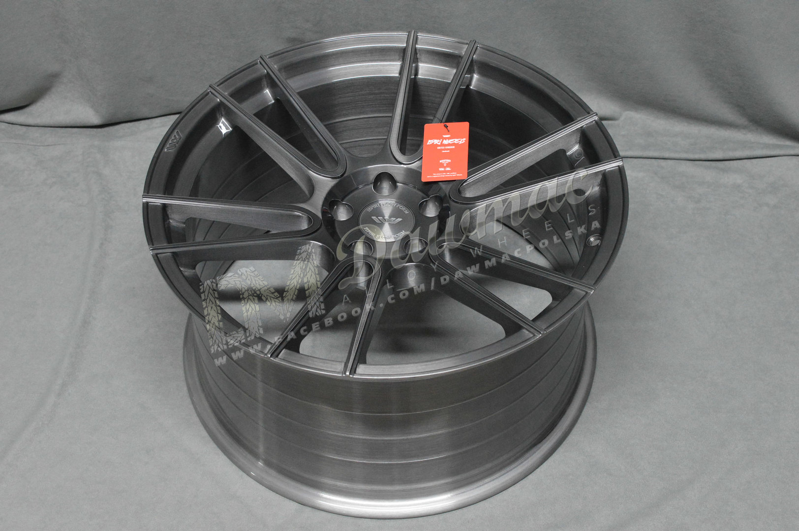 ISPIRI FFR7 20" 9J ET35 5x120 Full Brushed Carbon Titanium - obrazek 6