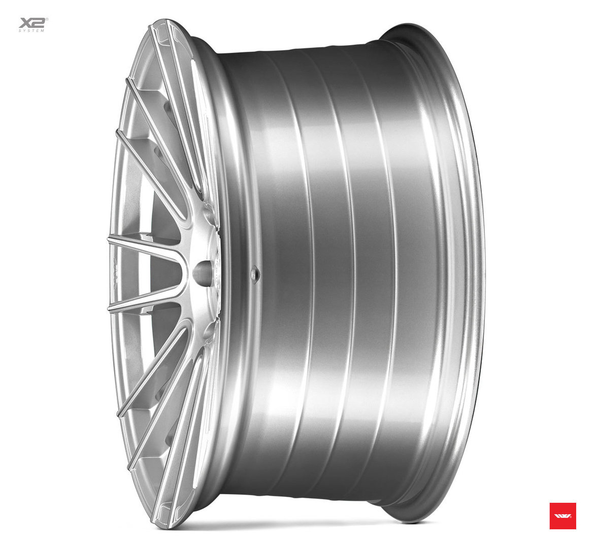 ISPIRI FFR8 20" 8,5J ET42 + 10,5J ET30 5x112 Pure Silver Brushed - obrazek 3