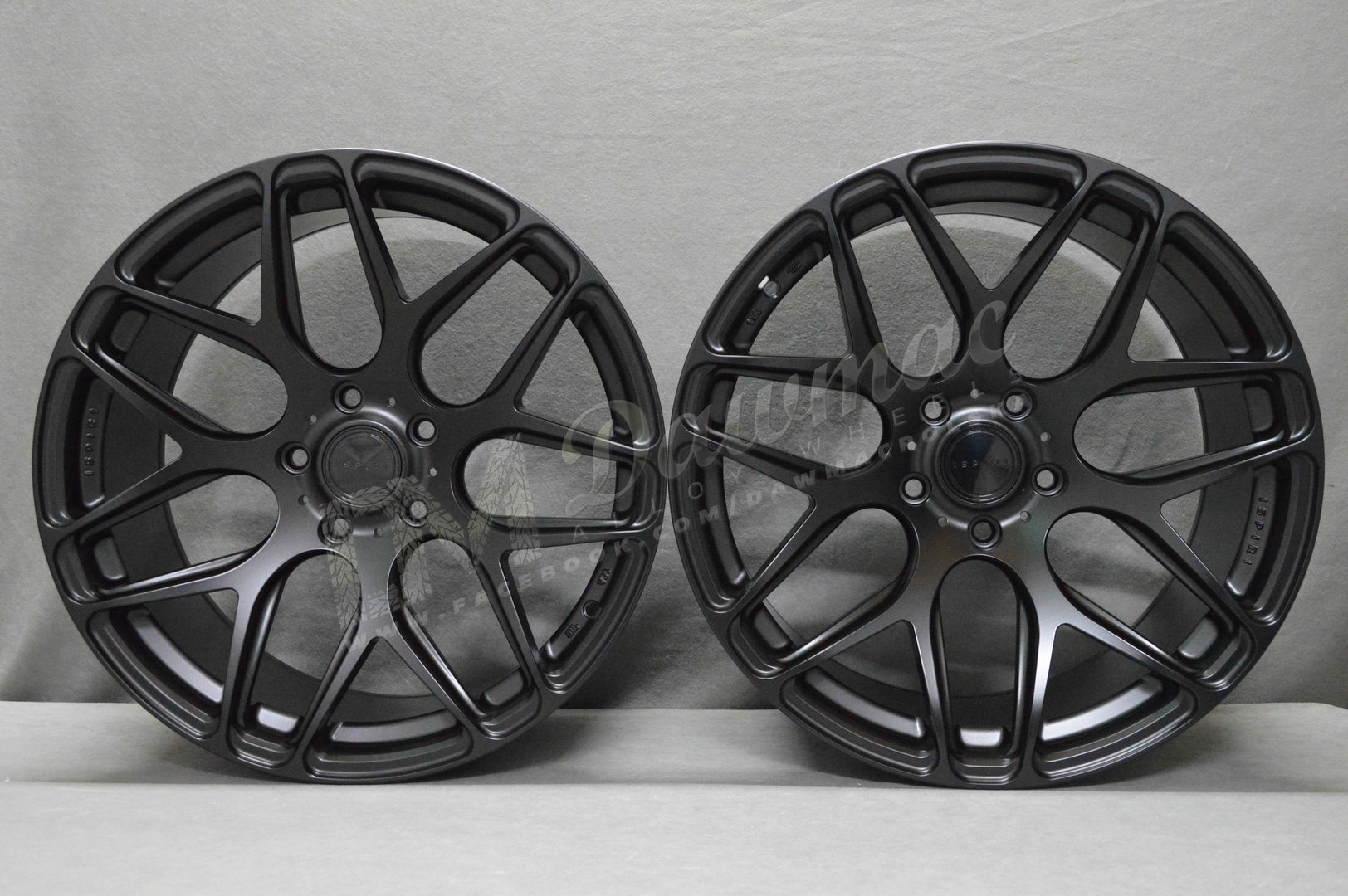 ISPIRI ISR10 19" 9,5J ET43 + 10J ET32 5x120 Matt Black - obrazek 2