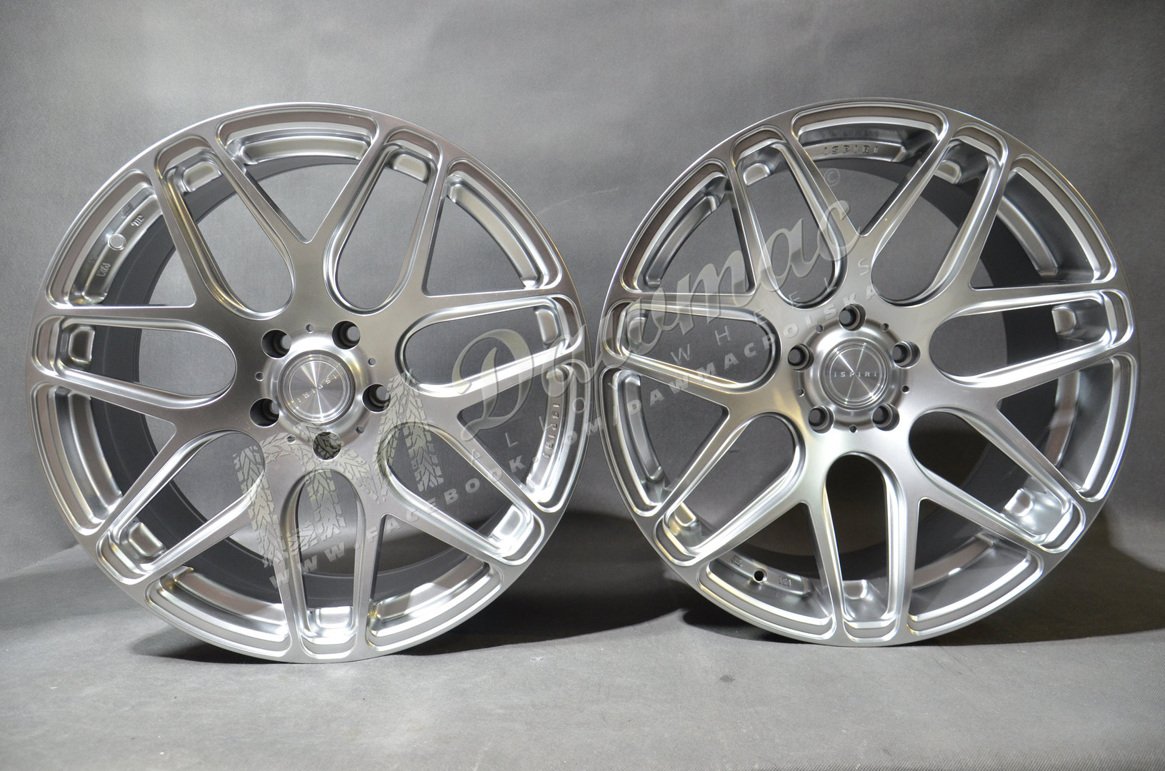 ISPIRI ISR10  20" 8,5J ET15 + 10J ET22 5x120 Diamond Silver - obrazek 2