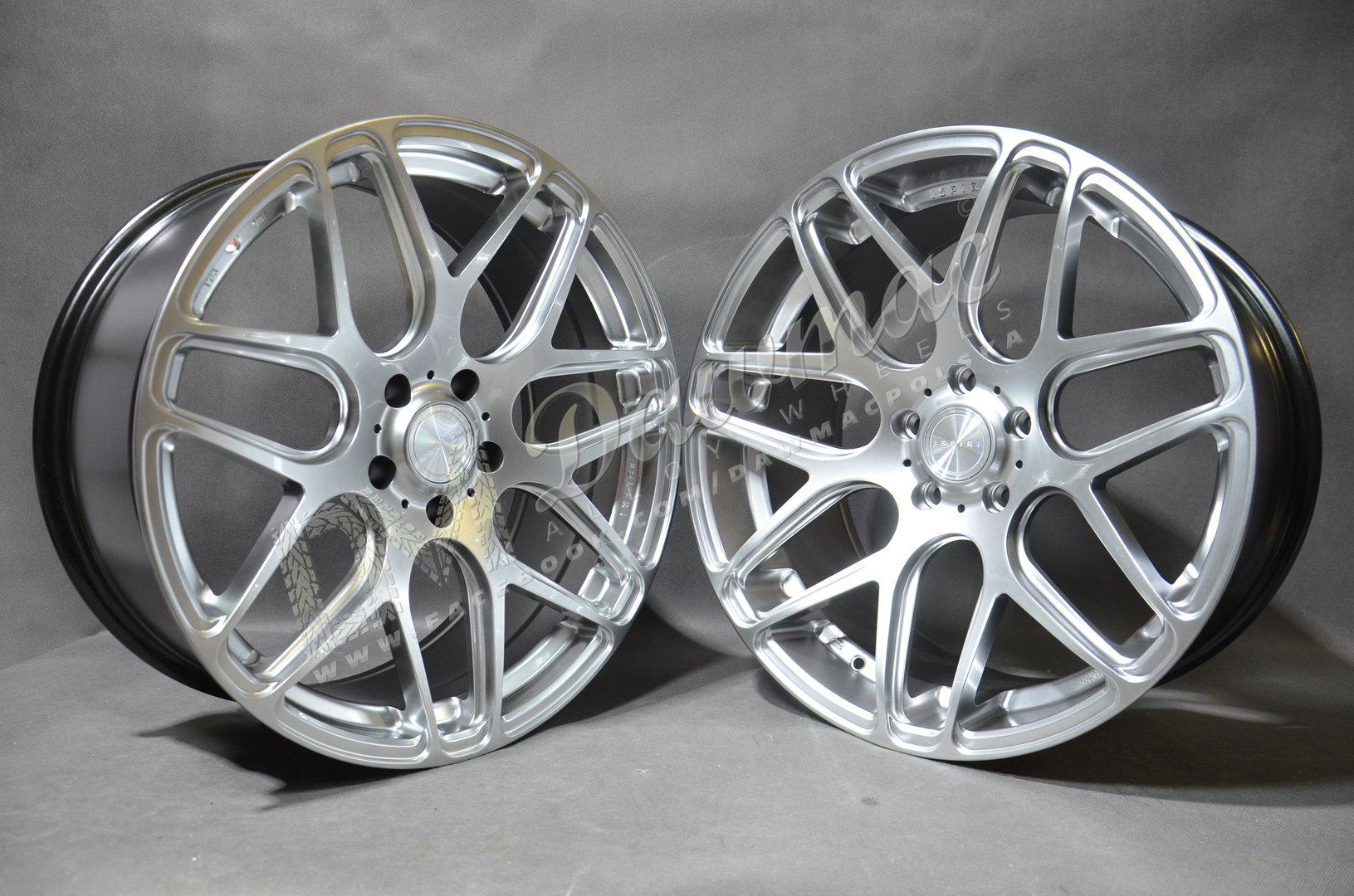 ISPIRI ISR10  20" 8,5J ET15 + 10J ET22 5x120 Diamond Silver - obrazek 3