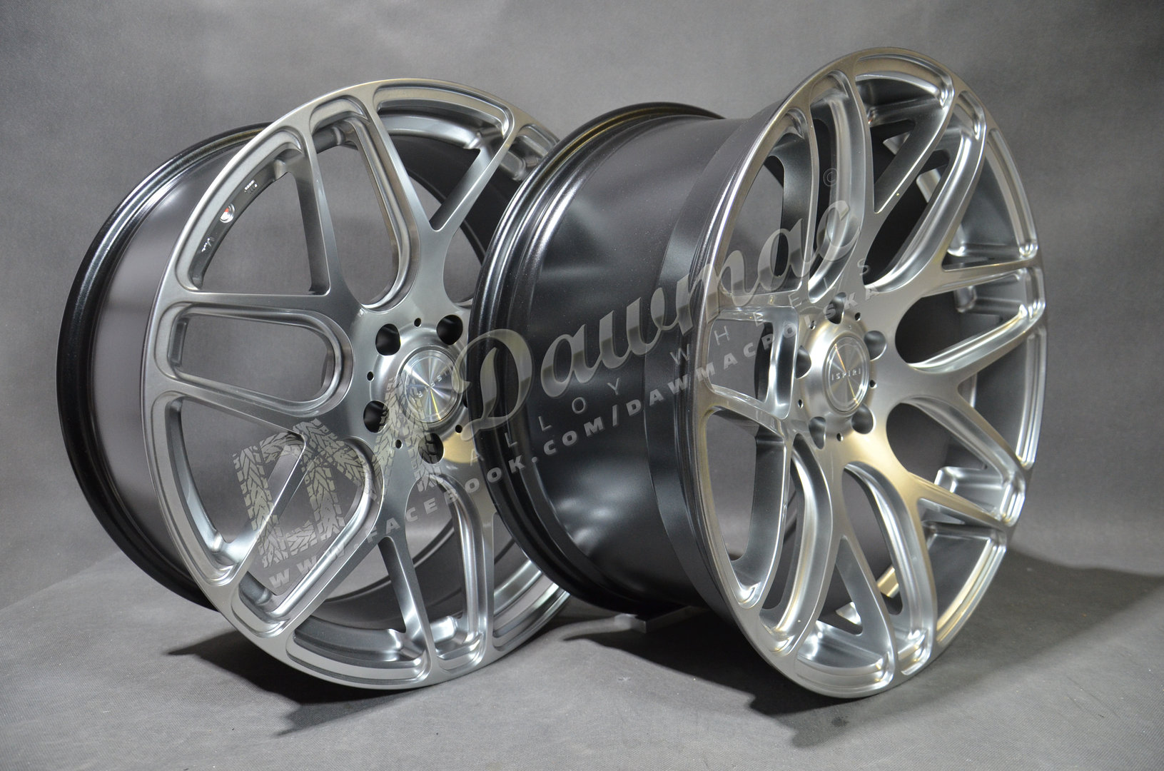 ISPIRI ISR10  20" 8,5J ET15 + 10J ET22 5x120 Diamond Silver - obrazek 4