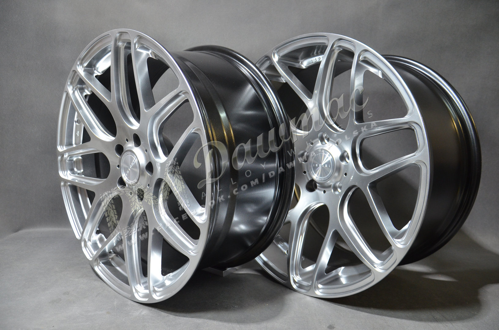 ISPIRI ISR10  20" 8,5J ET15 + 10J ET22 5x120 Diamond Silver - obrazek 5