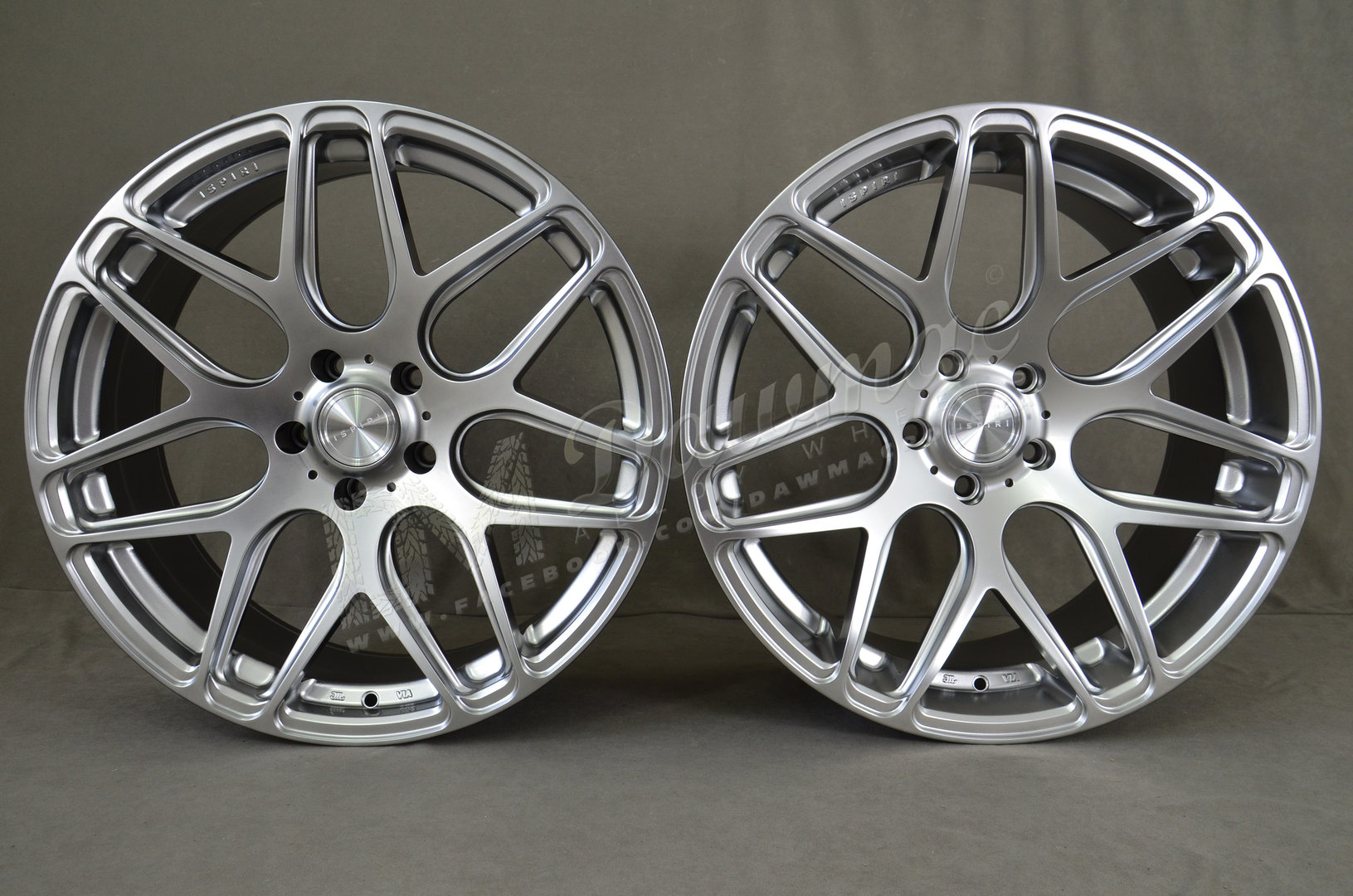 ISPIRI ISR10  20" 8,5J ET35 + 10J ET22 5x120 Diamond Silver - obrazek 2