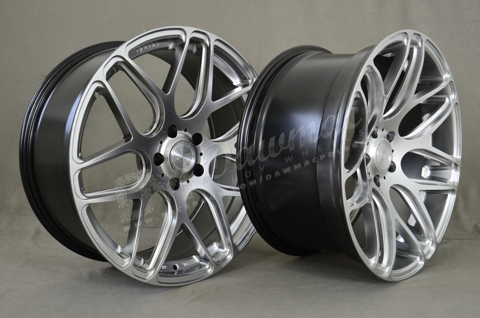 ISPIRI ISR10  20" 8,5J ET35 + 10J ET22 5x120 Diamond Silver - obrazek 5