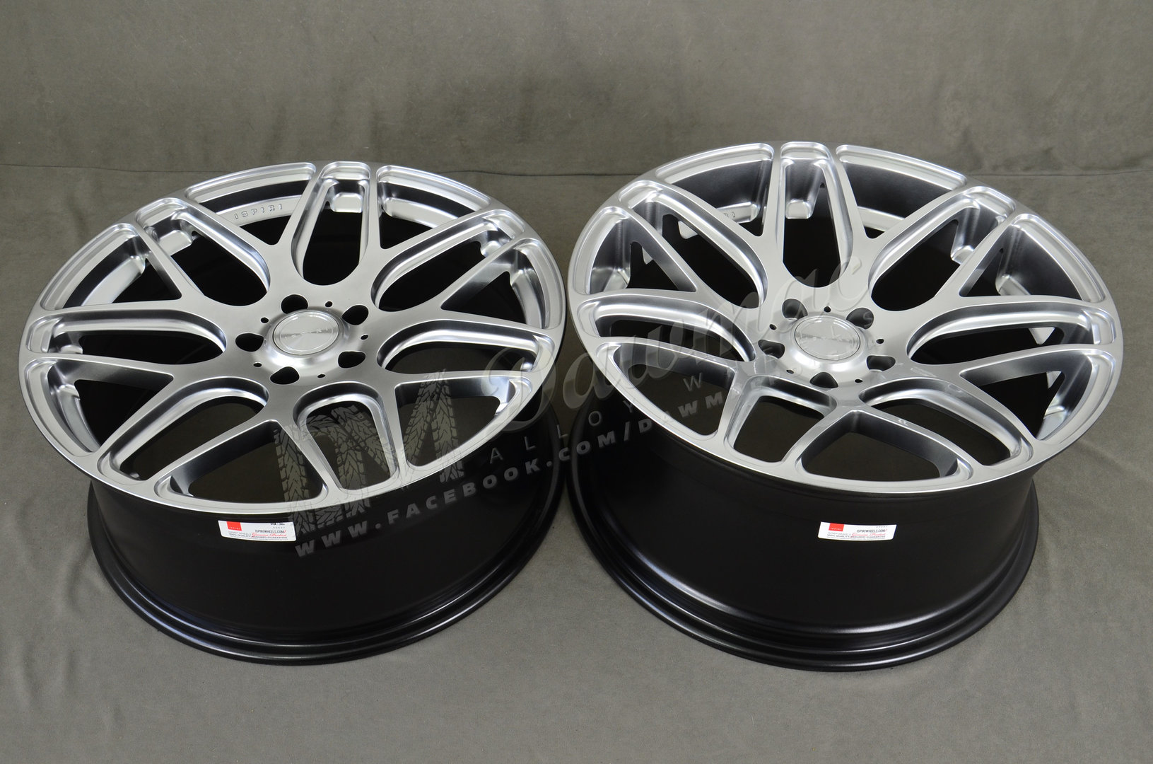 ISPIRI ISR10  20" 8,5J ET35 + 10J ET22 5x120 Diamond Silver - obrazek 6