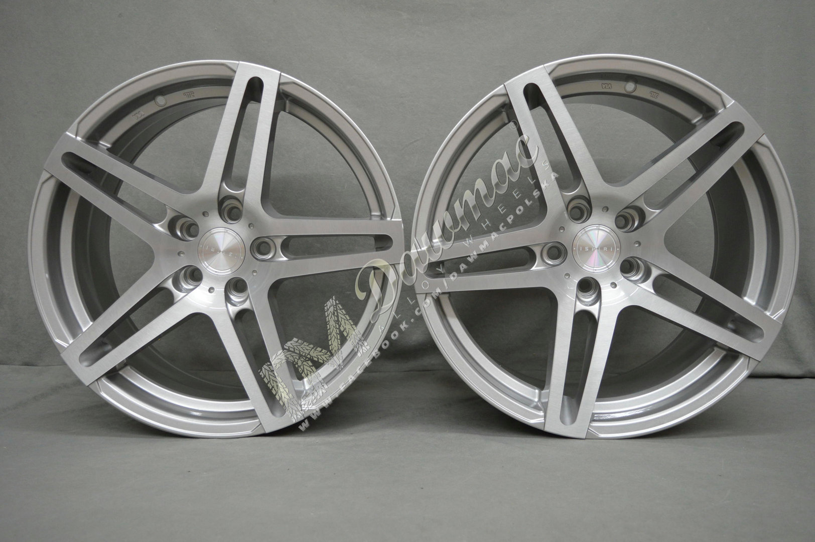 ISPIRI ISR12 19" 8,5J ET45 + 9,5J ET45 5X112 Silver Brushed - obrazek 2