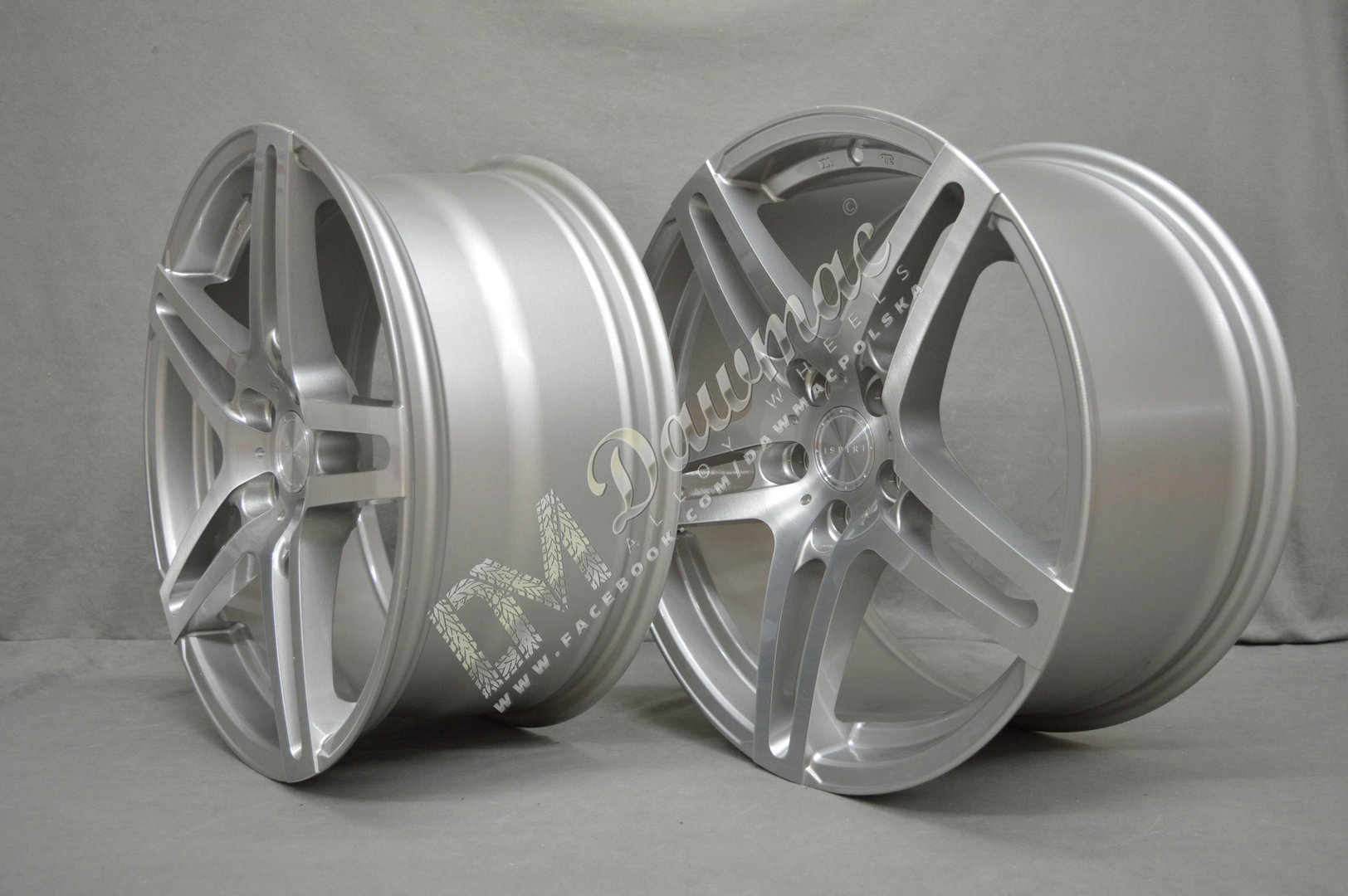 ISPIRI ISR12 19" 8,5J ET45 + 9,5J ET45 5X112 Silver Brushed - obrazek 3