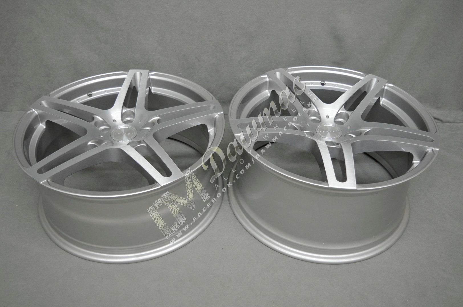 ISPIRI ISR12 19" 8,5J ET45 + 9,5J ET45 5X112 Silver Brushed - obrazek 5