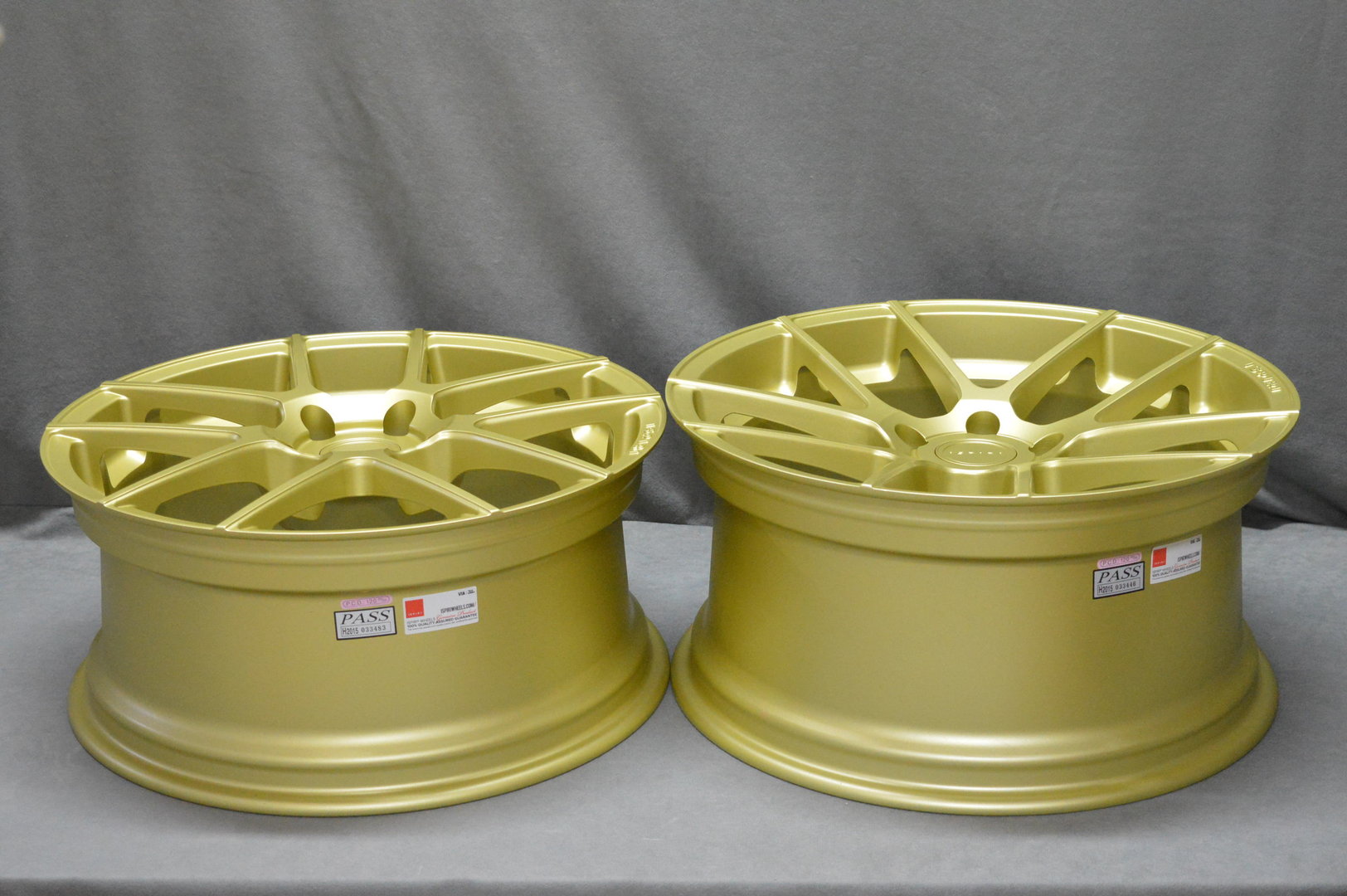 ISPIRI ISR6 19" 8,5J ET32 + 9,5J ET45 5x112 Matt Carbon Gold PROMOCJA - obrazek 8