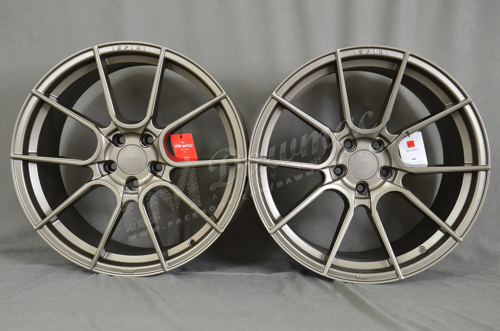 Ispiri FFR6 19" 8,5J ET42 + 9,5J ET38 5x112 Matt Carbon Bronze - obrazek 2