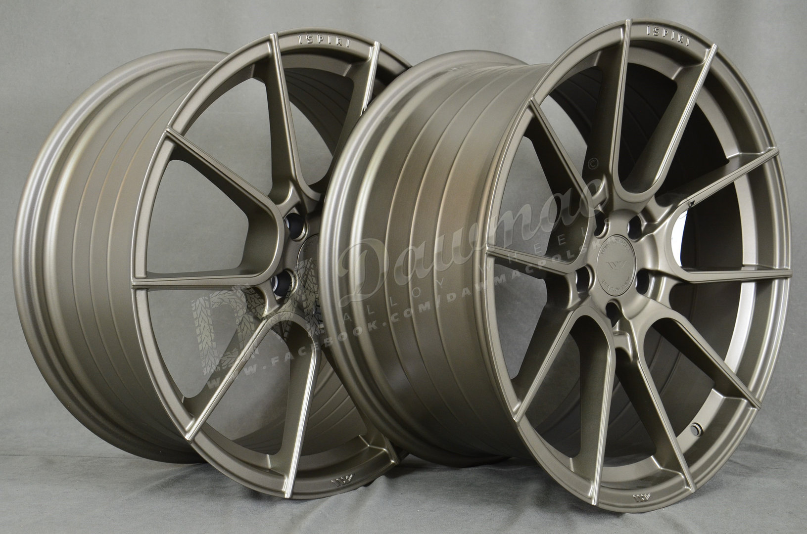 Ispiri FFR6 19" 8,5J ET42 + 9,5J ET38 5x112 Matt Carbon Bronze - obrazek 4