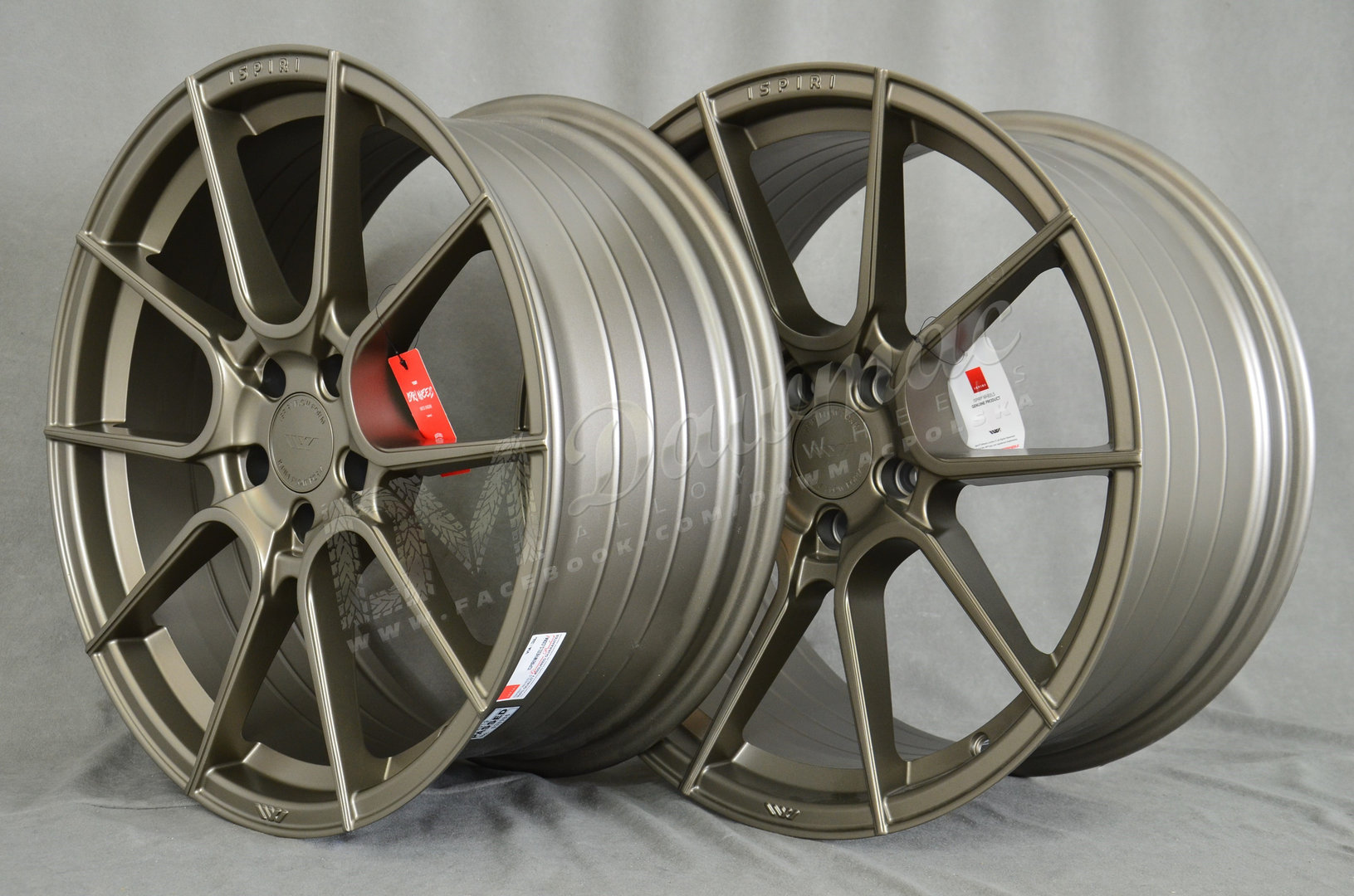 Ispiri FFR6 19" 8,5J ET42 + 9,5J ET38 5x112 Matt Carbon Bronze - obrazek 5