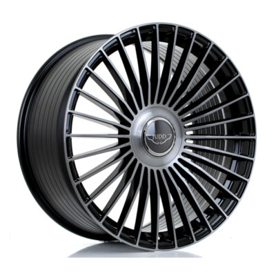 JUDD JSF9 22" 10.5J ET25-45 BLANK GLOSS BLACK TITANIUM BRUSHED