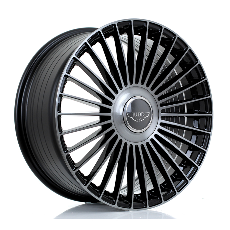 JUDD JSF9 20" 9J ET25-50 BLANK GLOSS BLACK TITANIUM BRUSHED