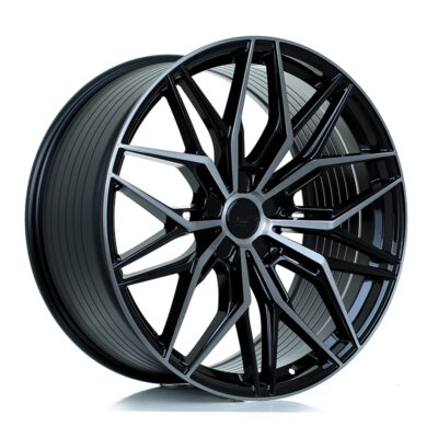 JUDD JSF3 22" 10,5J ET25-45 5x98-5x130 Gloss Black Titanium Brushed