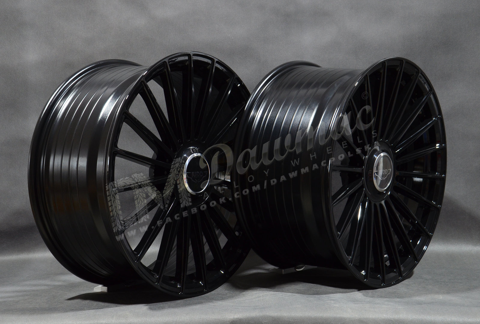 JUDD JSF8 22" 9,5J ET35-50 + 11J ET32-50 5x100-5x130 Gloss Black - obrazek 4