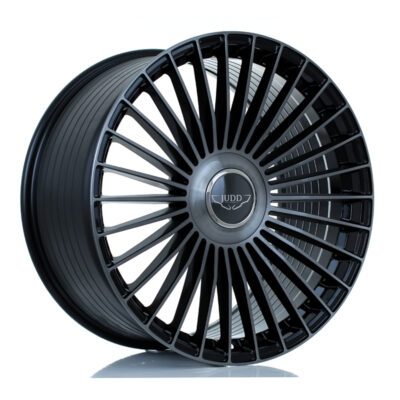 JUDD JSF9 22" 10,5J ET25-45 5x108-5x130 Gloss Black Titanium Brushed