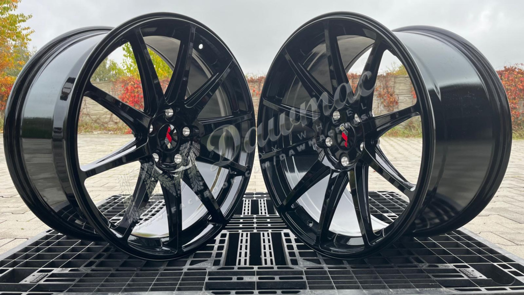 Japan Racing JR11 20" 8,5J ET35 + 10J ET40 5x120 Glossy Black - obrazek 3