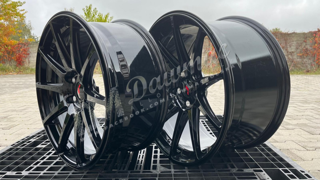 Japan Racing JR11 20" 8,5J ET35 + 10J ET40 5x120 Glossy Black - obrazek 6