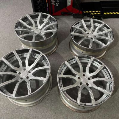 La Chanti The Don Forgiato 21" 10J ET22 + 12J ET33 5x112 Silver Polished Lip