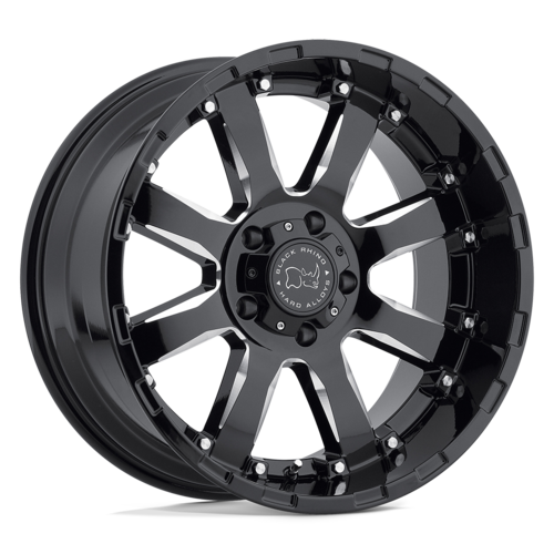 Black Rhino Sierra 22" 10J ET-12 6x139,7 Gloss Black w/ Milled Spokes